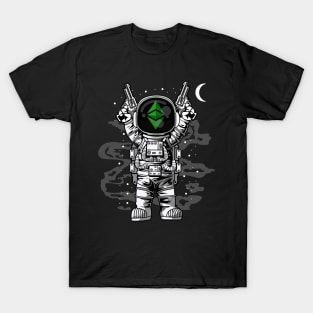 Astronaut Ethereum Crypto ETH Coin To The Moon Crypto Token Cryptocurrency Wallet Birthday Gift For Men Women Kids T-Shirt